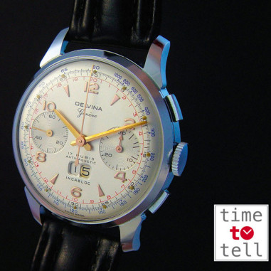 Les premiers chronographes grande date