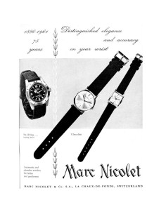 La véritable histoire des montres Marc Nicolet