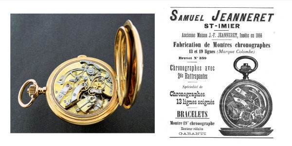 Les chronographes de Jules-Frédéric Jeanneret